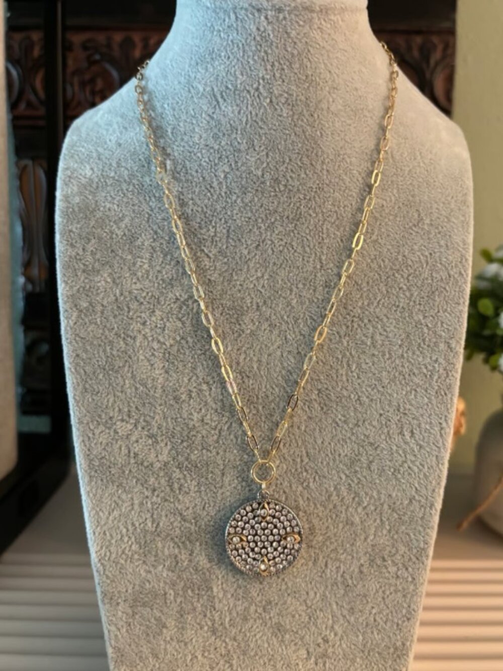 Park Lane Lennox Necklace with Pave Crystals & Mixed Metals